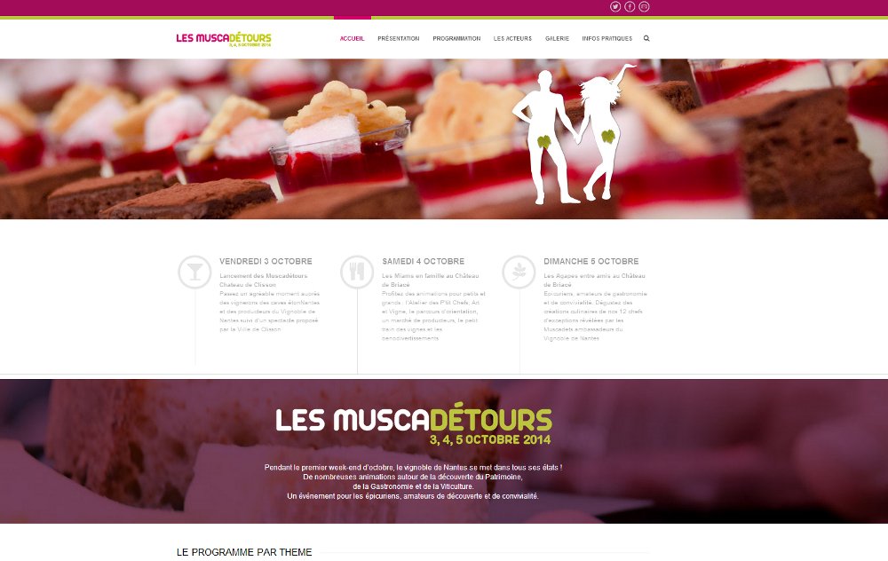 Site Internet LesMuscadetours.com