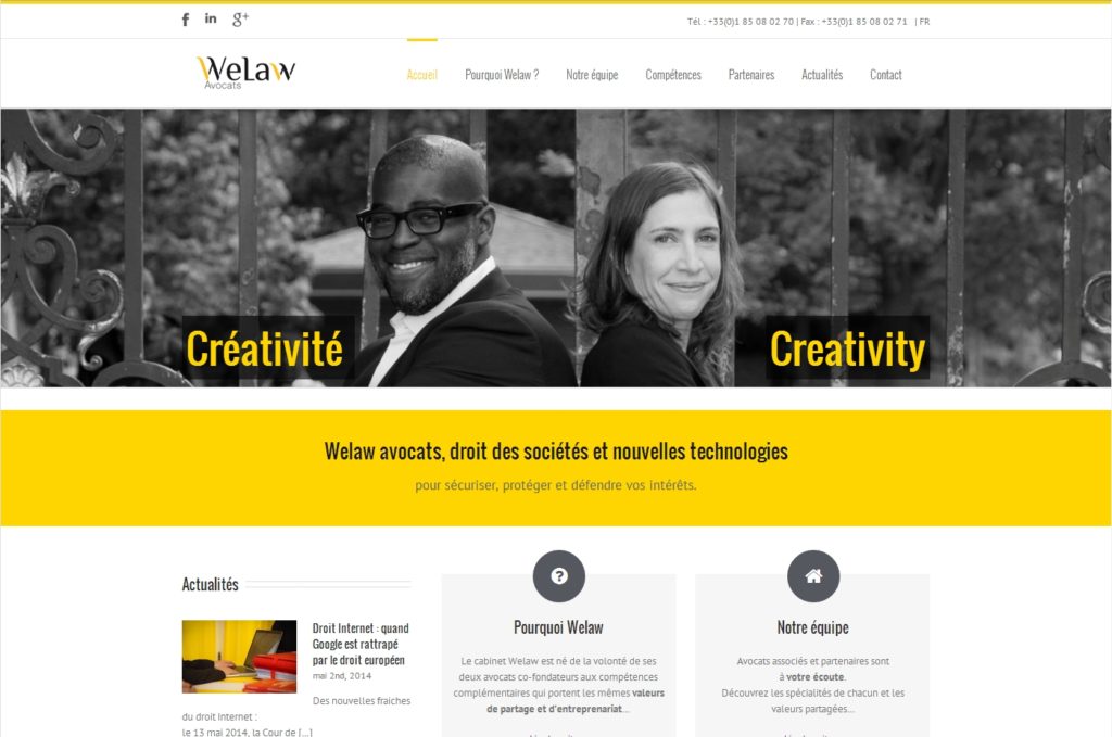 Site Internet Welaw Avocats