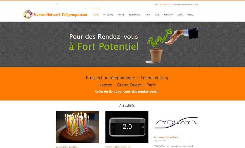 HN Teleprospection Site Web WordPress