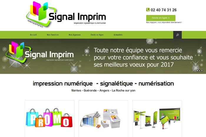 Agence Web Wordpress Nantes Signal Imprim
