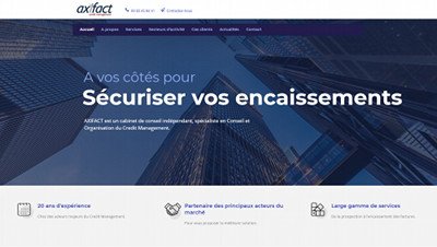 creation Site Wordpress Axifact credit management