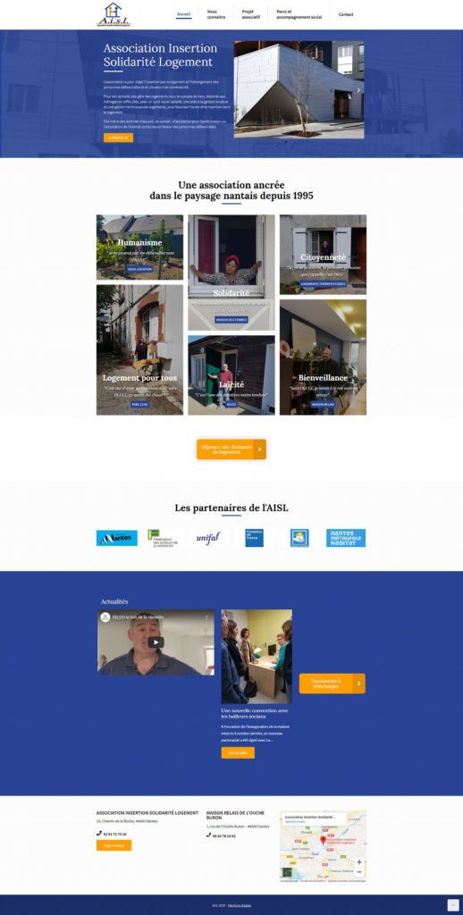 AISL Nantes site WordPress