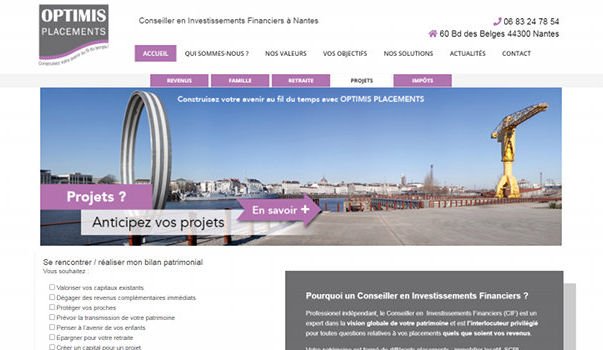 Refonte site Internet Nantes Optimis