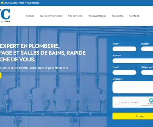 Création site WordPress Nantes BJC Plomberie