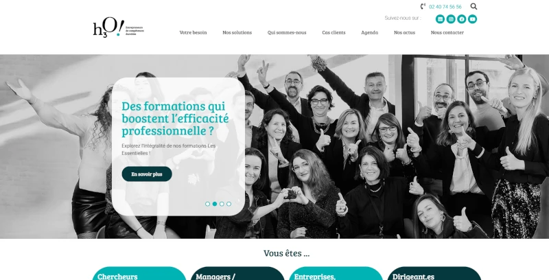 Refonte site WordPress Nantes h3O
