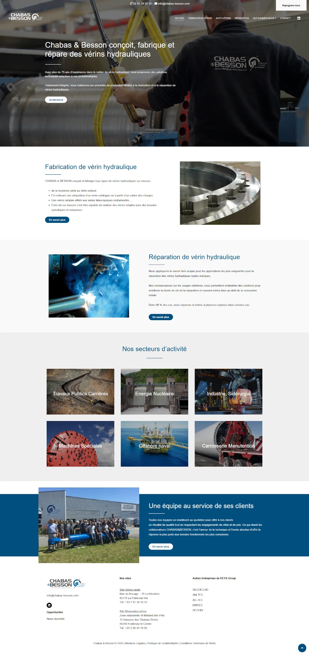 Refonte site WordPress Vendée