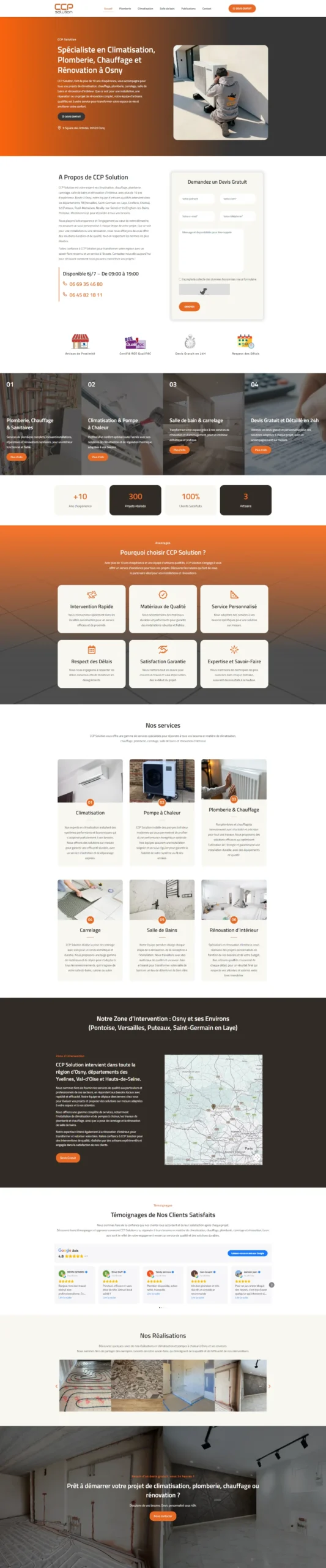 Création site internet artisan