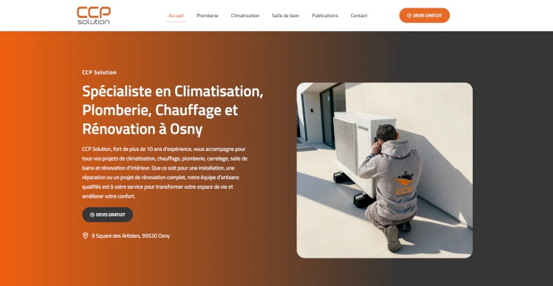 Création site internet artisan